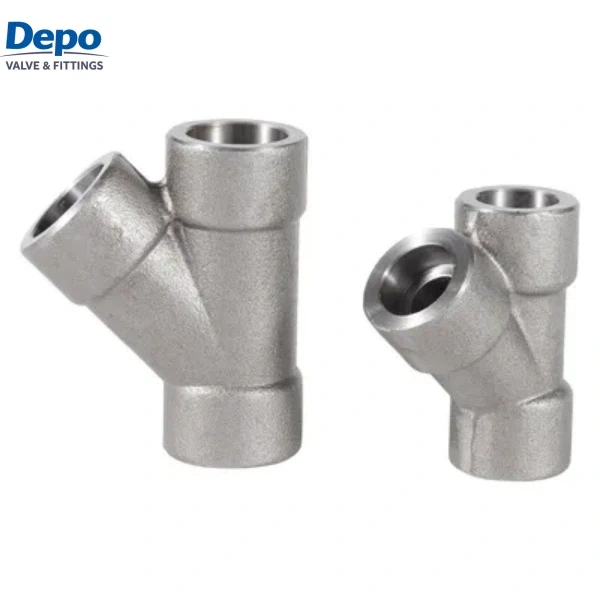 الفولاذ المقاوم للصدأ الملولب 45 درجة Y-فرع (جانبي) تي شيرت جانبي فئة 3000 تي