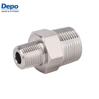 حلمات خيط ذكر مستقيمة من الفولاذ المقاوم للصدأ لتلميع تجهيزات الأنابيب المزورة