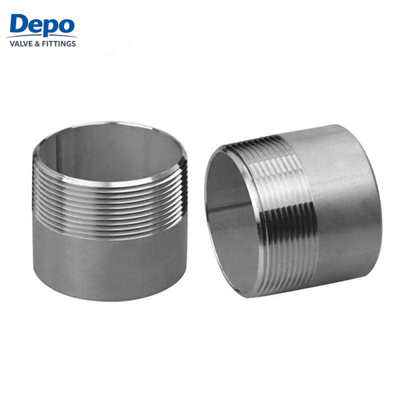 تجهيزات أنابيب مزورة الكربون الصلب التوصيل CS A105 ASME B16.11 NPT مزورة التوصيل الذكور الخيوط جولة رئيس التوصيل